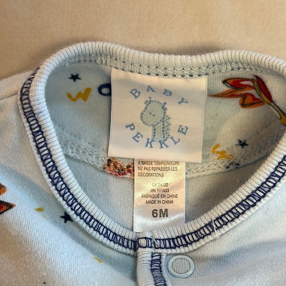 Baby Pekkle - Space Adventure Kids One Piece Footed Sleeper - Picture 2 of 3